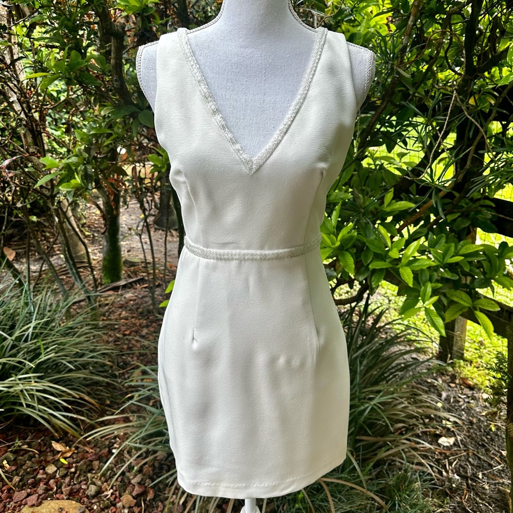 Ark & Co. White Backless Dress